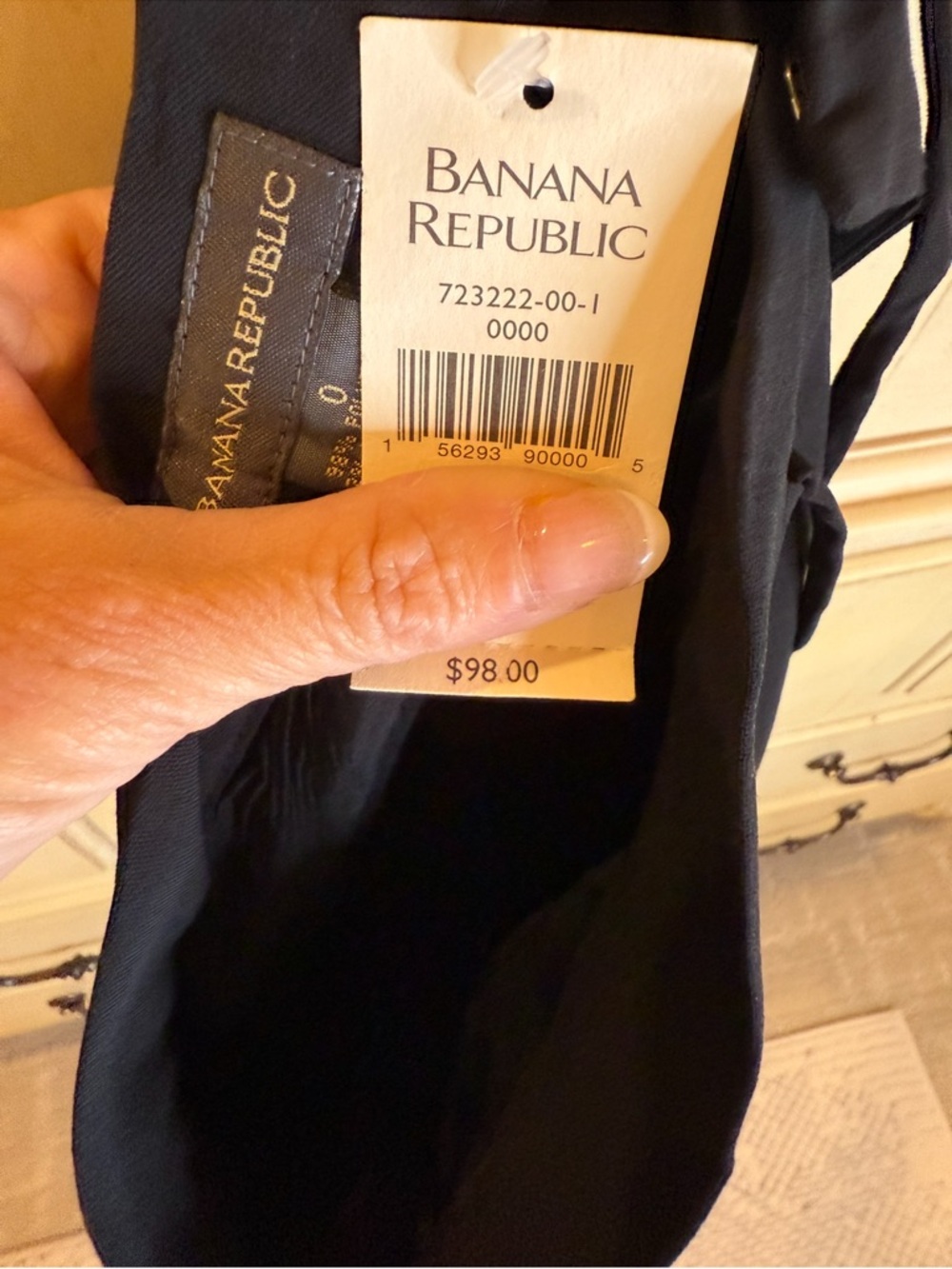 Banana Republic Black Wide-Leg Drawstring Pants - Picture 7 of 7